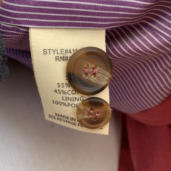 NEW Anthropologie mo:vint Blazer Linen Size Small - Picture 6 of 9